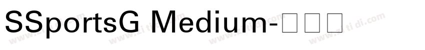 SSportsG Medium字体转换
